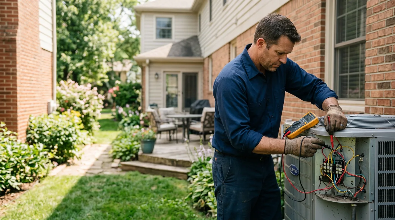 HVAC technician working near Whitesville, KY